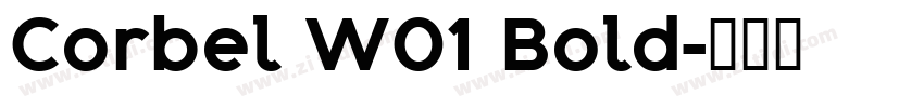 Corbel W01 Bold字体转换